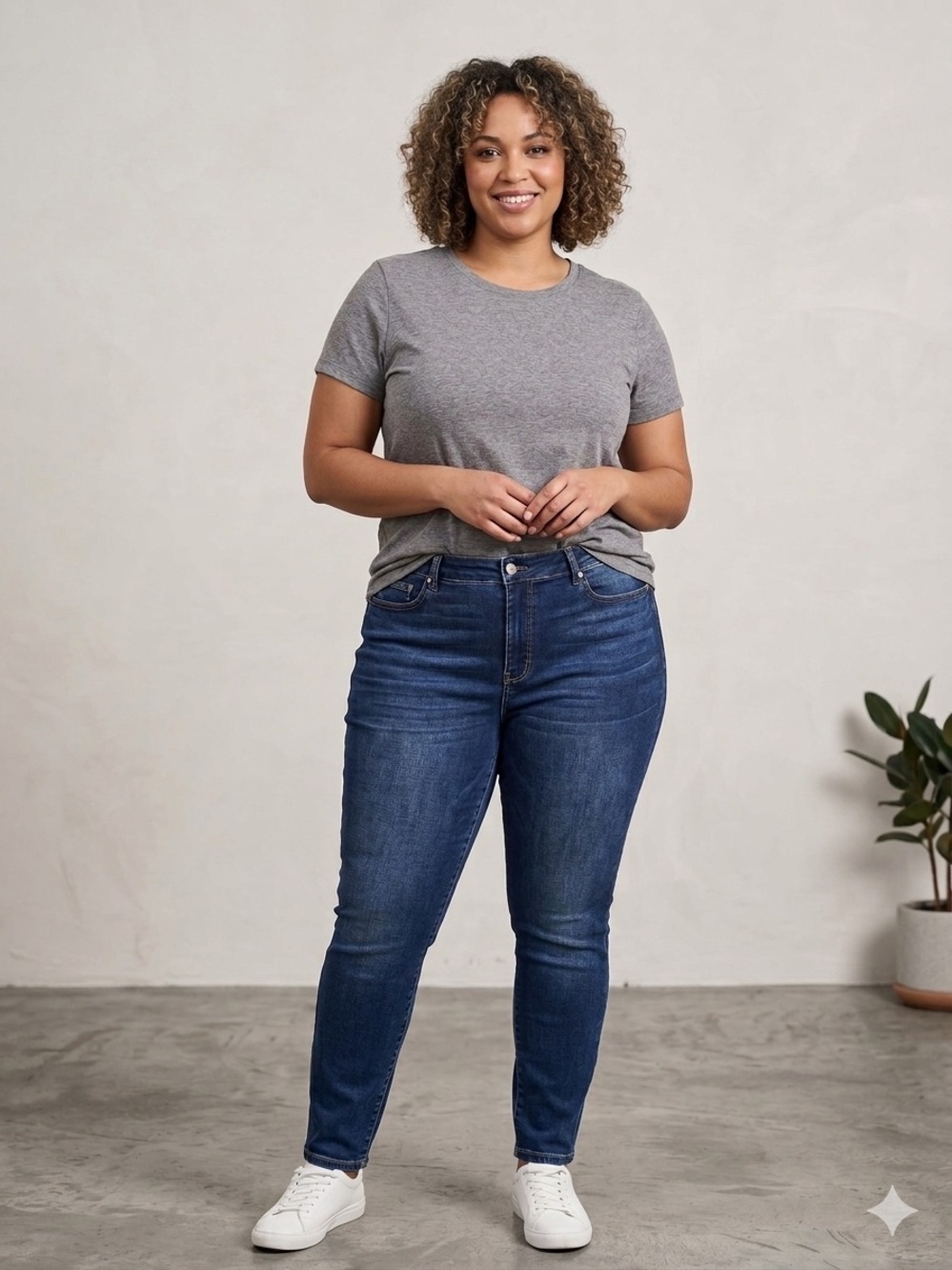 Judy Blue Plus Size 24W Skinny Jeans - Dark Wash High Waisted